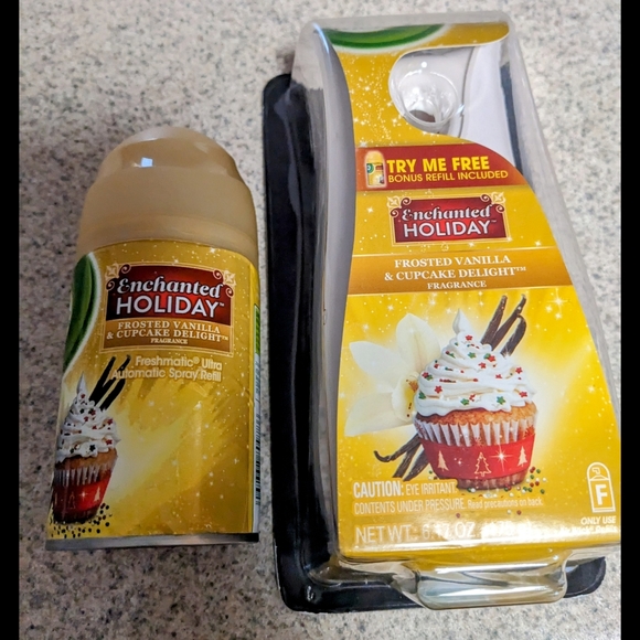 Unused Air Wick Freshmatic Ultra Spray Frosted Vanilla & Cupcake Delight - Picture 9 of 9
